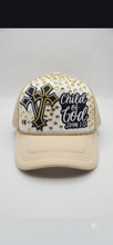 Load image into Gallery viewer, Beige Child of God John 1:12 Trucker Hat
