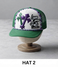 Load image into Gallery viewer, Trucker Hat Green 2 Love Never Fails

